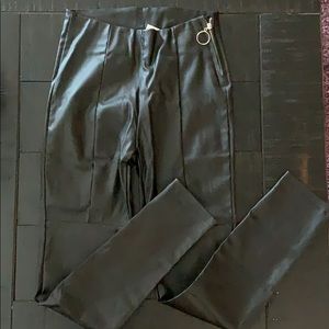 Black pleather pants